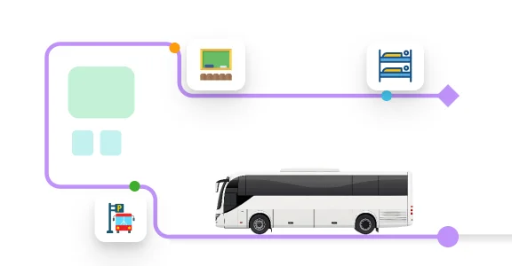 Industries Universities 8 Pre-book fixed route shuttle
